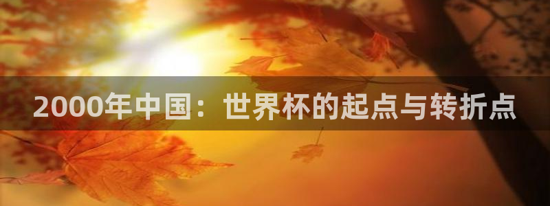 世界杯直播：2000年中国：世界杯的起点与转折点