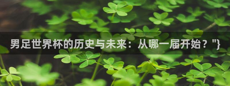世界杯今年：男足世界杯的历史与未来：从哪一届开始？\